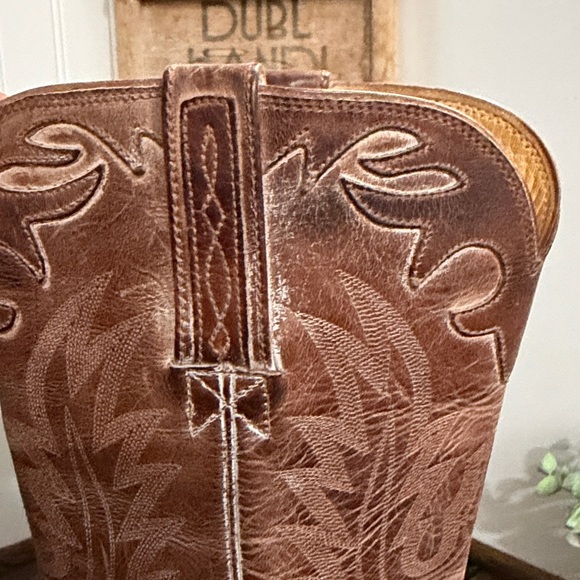 LUCCHESE WOMEN'S HANDMADE AUGUSTA FULL QUILL OSTRICH WESTERN BOOTS - SNIP TOE - Picture 4 of 10